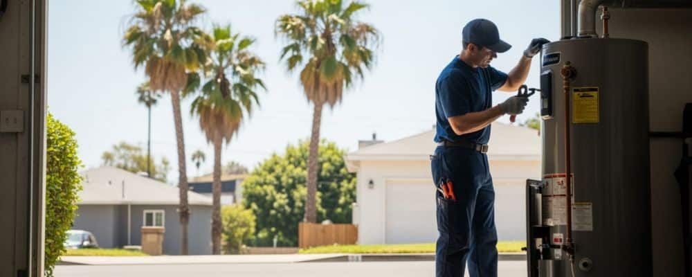 water heater making strange noises in a Southern California home